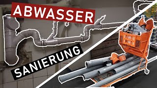 Abwasserrohr selber verlegen Altbau  Abwasser Sanierung  VLOG 9 [upl. by Nywrad]