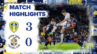 Highlights  Leeds United 30 Luton Town  Sam Byram scissorkick volley [upl. by Ttenyl]