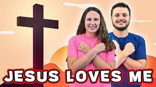 Jesus Loves Me with Lyrics  Nursery Rhymes  Fun Kids Songs  Sign Language  English [upl. by Truman]