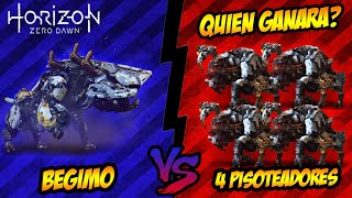 HORIZON ZERO DAWN LUCHA EPICA BEGIMO VS 4 PISOTEADORES [upl. by Ecirtaed]