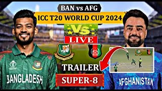 🔴Live BNG vs AFG Live T20 World Cup  Match 52  Bangladesh vs Afghanistan Live Score amp Commentary [upl. by Atiuqehs]