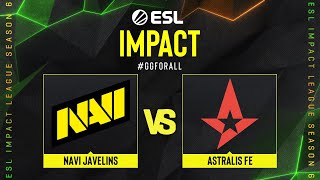 NAVI Javelins проти Astralis fe  ESL Impact League S6  EU [upl. by Fonzie]