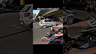 bike rider vs traffic police 🥵ktm shorts viral  accident bikerider viral [upl. by Seen]