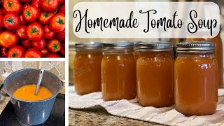 How To Make amp Can Tomato Soup From Fresh Tomatoes For Beginners  All Natural amp Easy Homemade [upl. by Anegal]