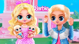 Barbie Family in Dreamhouse  30 LOL OMG Hacks and Crafts [upl. by Truitt]