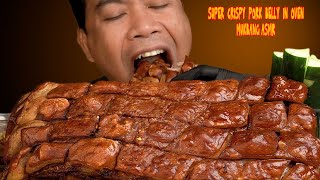 SUPER CRISPY PORK BELLY  ASMR MUKBANG [upl. by Ahsata740]