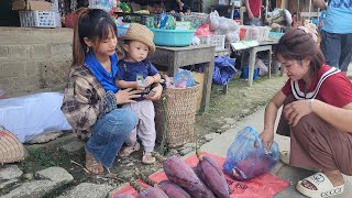 Single Moms SECRET to Turning Banana Flowers into CASH  NG Thuy market food cooking [upl. by Rayle]