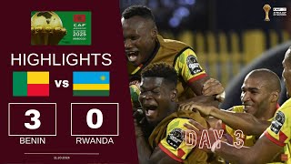 Benin 3 vs Rwanda 0 highlights  CAN 2025 qualifications  AFCON Qualifiers [upl. by Ransom]