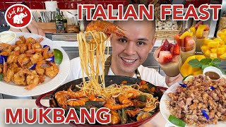 ITALIAN FEAST Cookbang amp Mukbang [upl. by Lusty272]