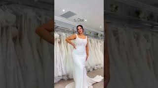 Would you wear these wedding dresses 🤔🍾👰🏼‍♀️ weddingattire weddingclothes brideldress bride [upl. by Bahner]