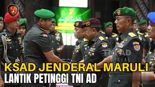 KSAD JENDERAL MARULI SIMANJUNTAK TERIMA LAPORAN KORPS KENAIKAN PANGKAT SEJUMLAH PATI TNI AD [upl. by Moretta982]