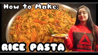 How to Make Rice Pasta  Orzo  Ninas Kitchen   Vegetarian  Vegan Recipe [upl. by Enom]