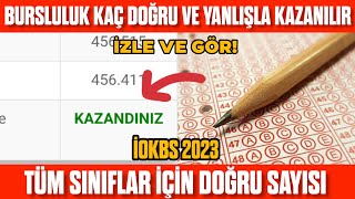 Bursluluk Sınavı Kaç Doğru  Kaç Yanlış Kazandırır Bursluluk sınavı kaç doğru ile kazanılır [upl. by Farmelo]