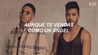 Prince Royce ft Myke Towers  Carita de Inocente REMIX Letra [upl. by Treblihp897]