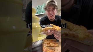 Making a GARLIC SAUCE FOUNTAIN pizza food trending youtube youtubeshorts funny cooking [upl. by Ashlan]