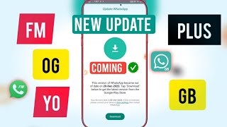 Gb Whatsapp new version Dawnload Fm GB Yo WhatsApp New Update Coming SoonGb whatsapp login problem [upl. by Leinadnhoj]