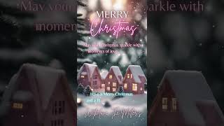 Pink Christmas Greeting ecard template Winter Snow Card Holiday Greetings Card christmascard [upl. by Jennee]