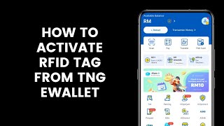 How To Activate The Touch N Go RFID Tag In The TNG eWallet App [upl. by Yesnnyl]