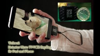 Free tv on Air DVBT2 the World best smallest Micro PVR Receiver on the go Handy Tablet [upl. by Aray]