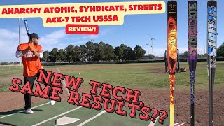 Hitting the Anarchy Atomic Syndicate and Streets ACX7 Tech  USSSA Slowpitch Bat Review [upl. by Krusche309]