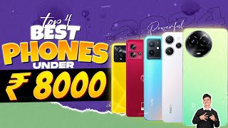 Top 4 Best Smartphone Under 8000 in January 2024  Best EntryLevel Phone Under 8000 in INDIA 2024 [upl. by Llennol]