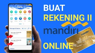 Cara Membuat Rekening Ke 2 Mandiri Secara Online di Hp Tanpa Ke Bank [upl. by Obeded]