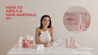 How to apply a hair ampoule  Kérastase Genesis  Como aplicar uma ampola de cabelo [upl. by Aloke]