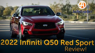 2022 Infiniti Q50 Red Sport Review [upl. by Notlew]