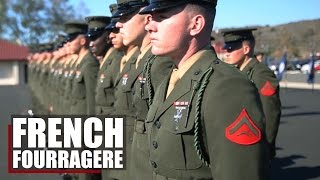 Wearing the Legacy  5th Marines honor the French Fourragere [upl. by Ahsemat]