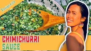 HOW TO MAKE CLASSIC CHIMICHURRI SAUCE RECIPE  ARGENTINAS FAVORITE FLAVOR SENSATION QUICK AND EASY [upl. by Akihc]