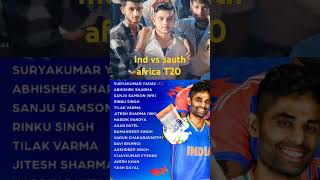 Ind vs sauth Africa T20 squad [upl. by Codie978]