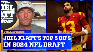 Klatt ranks his Top 5 Quarterbacks in the 2024 NFL Draft [upl. by Ahtilat947]