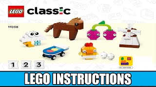 LEGO Instructions  Classic  Creative Box  11038  Vibrant Creative Brick Box Book 1 [upl. by Leis]