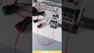 Mini Circuit Breaker Controls Relay to Control AC Contactor GreenRed Indicator MCB [upl. by Maffa]