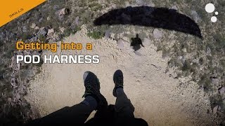 How to get into a paraglider pod harness [upl. by Yracaz]