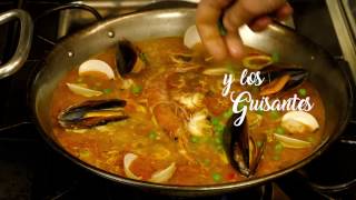 Receta de nuestra Paella Marisco Artespañol Barcelona [upl. by Osbert]