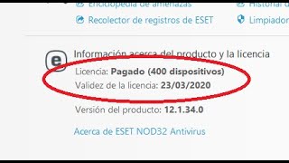 LICENCIA nod32 FEBRERO 2021 A 2024 [upl. by Ahsinid]