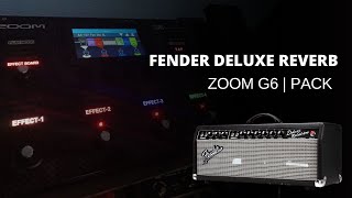 Zoom G6 Free Pack Fender Deluxe Reverb [upl. by Aineles]