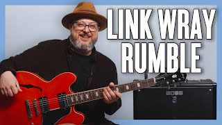 Link Wray Rumble Guitar Lesson  Tutorial [upl. by Eseenaj977]