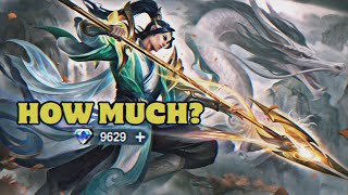 「GMVEDIT ZILONG」HOW MUCH FOR ZILONG COLLECTOR SKIN  MLBB [upl. by Enyr643]