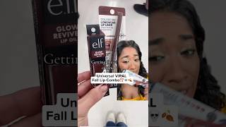 Trying the ✨VIRAL✨ fall lip combo on brown skin and how to make it browngirlfriendly [upl. by Vander]