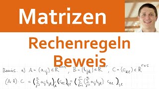 📘 Matrizen 10  Beweis der Rechenregeln für Matrixmultiplikation  Matrizenprodukt [upl. by Anada]