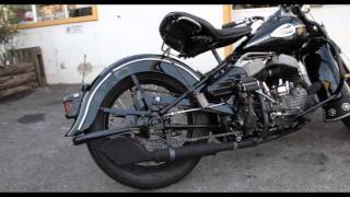 43 WL 45quot HarleyDavidson flathead kick start [upl. by Aranahs980]