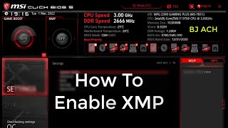 How To Enable XMP via Bios [upl. by Daniel]