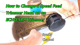 Echo Speed Feed Head Replace on an Echo SRM Trimmer Speed Feed 400 [upl. by Harwill396]