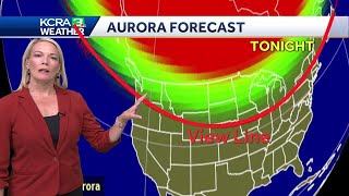 Northern Lights in California NOAA forecast says auroras are possible [upl. by Bruner]