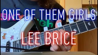 One of Them Girls  Lee Brice  guitar lesson with solo [upl. by Aetnahc38]