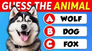 Guess 60 ANIMALS 🐶🐱 EASY to IMPOSSIBLE 🧠🤯 [upl. by Nefets848]