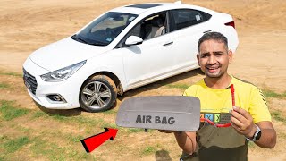 Testing Car Air Bag  कार के Air Bag उड़ा दिये 😬 [upl. by Rakel]