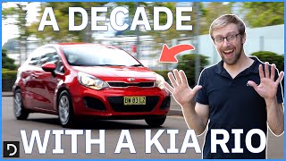 An Honest Owner Review After Living With A Kia Rio For 10 Years  Drivecomau [upl. by Eenaffit]